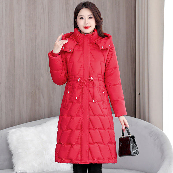 Plus Size Slim Fit Padded Coat