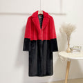 Plus Size Long Faux Fur Coat