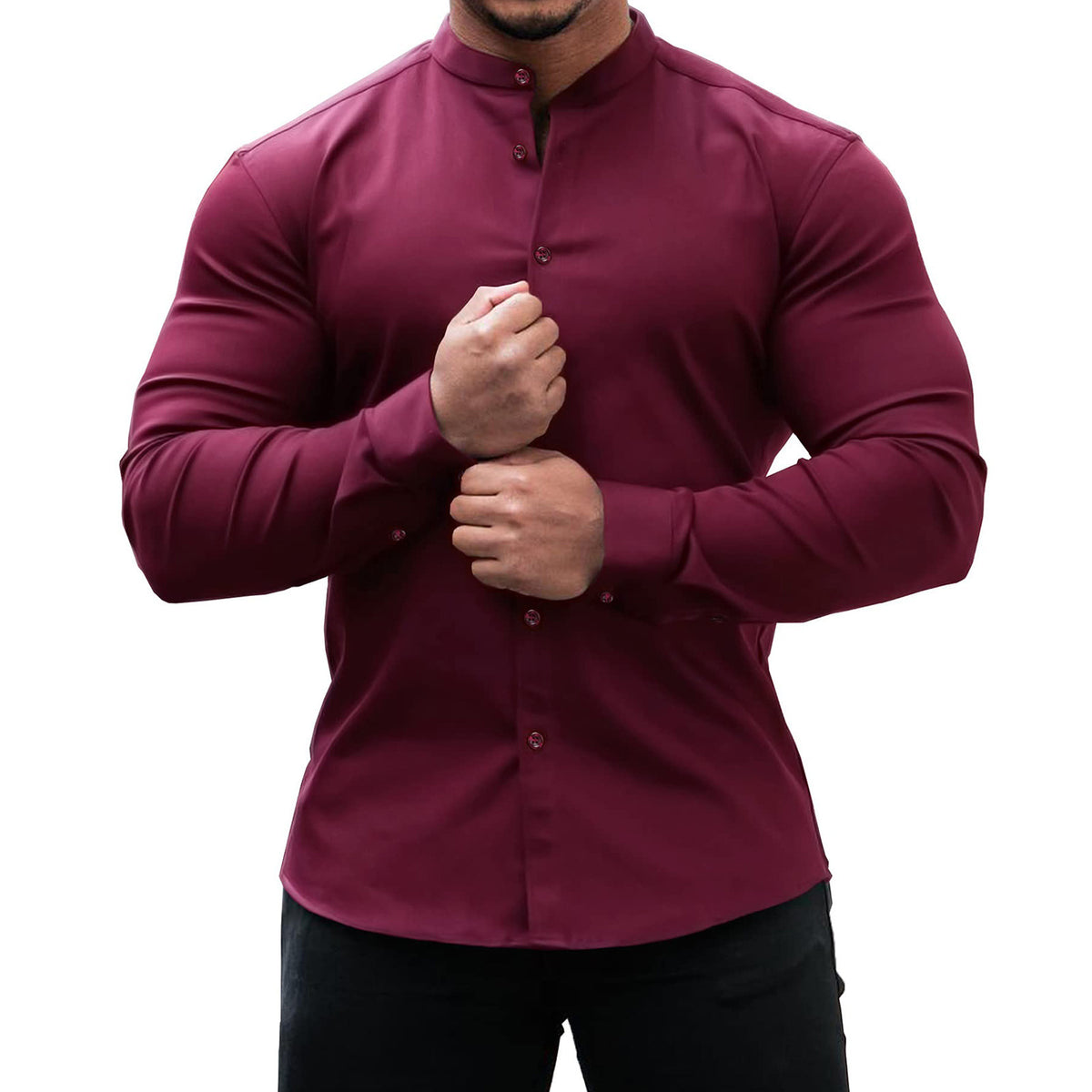 Men's Slim Button-Down Shirt