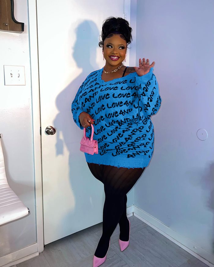 Plus Size Knit Sweater
