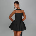 Strapless Zip-Back Party Mini Dress