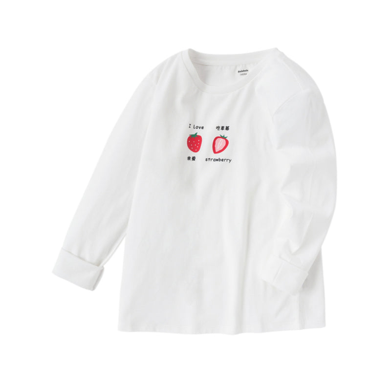 Girls' Long Sleeve Cotton Tee