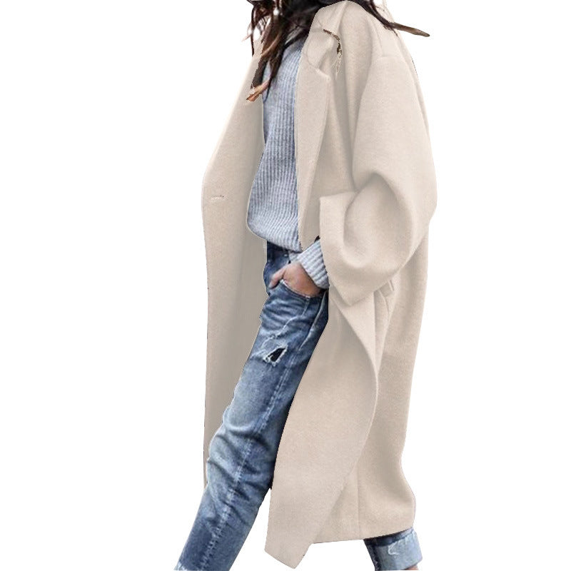 Single-Breasted Wool Coat