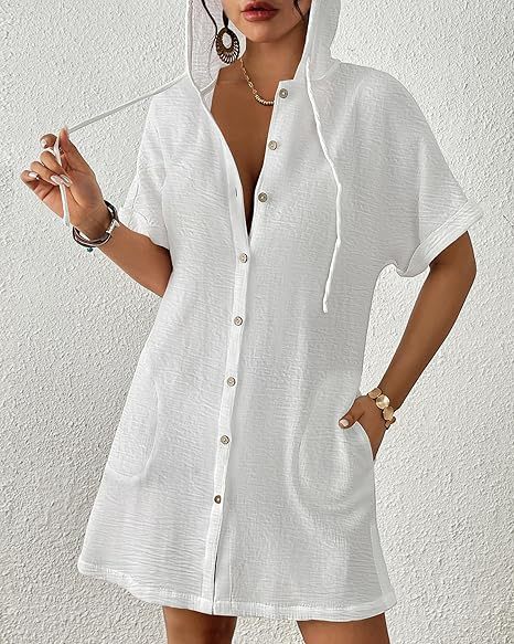 Seaside Vacation Style Bikini Blouse For Women