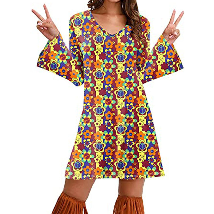 Boho Print Maxi Dress