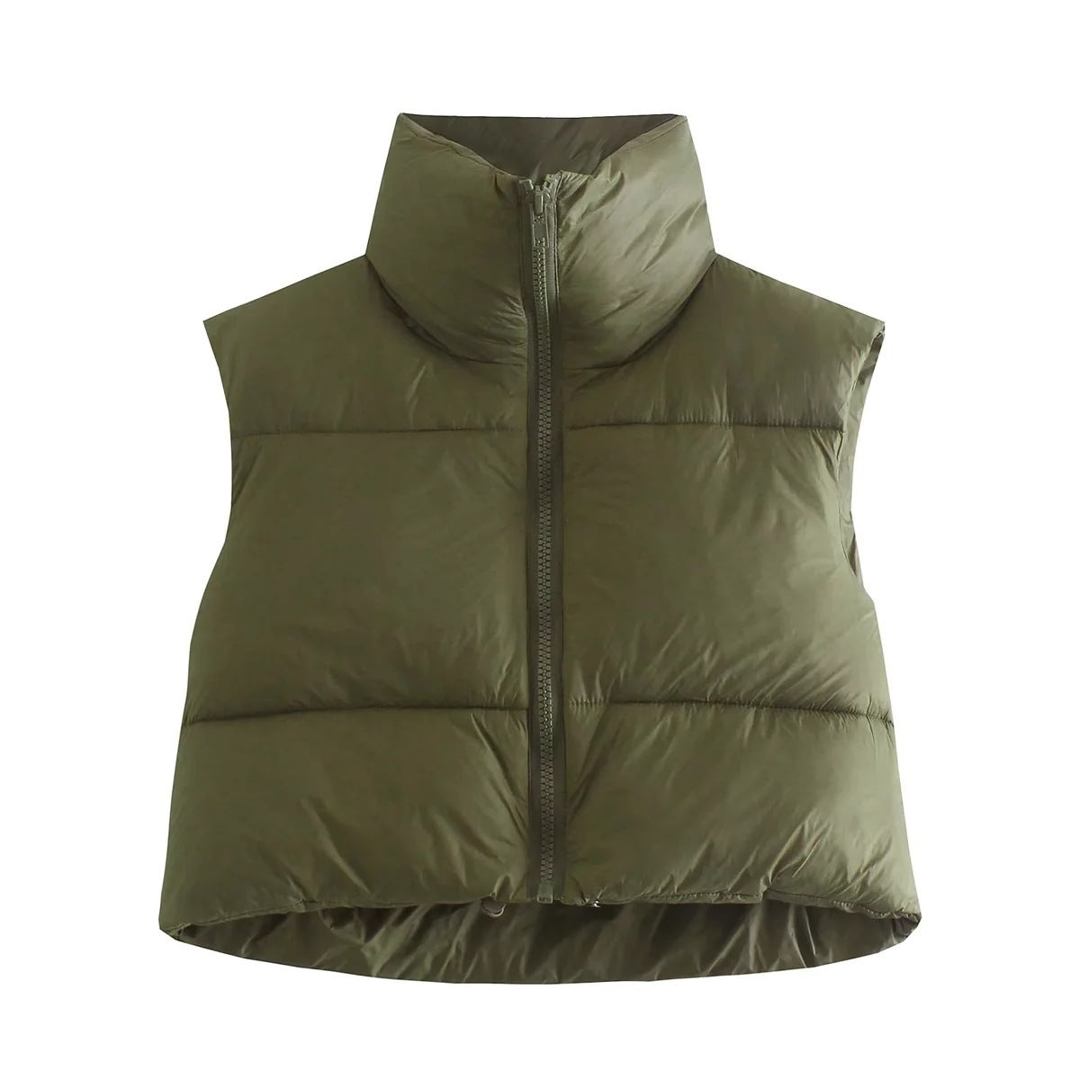 Cropped Puffer Vest