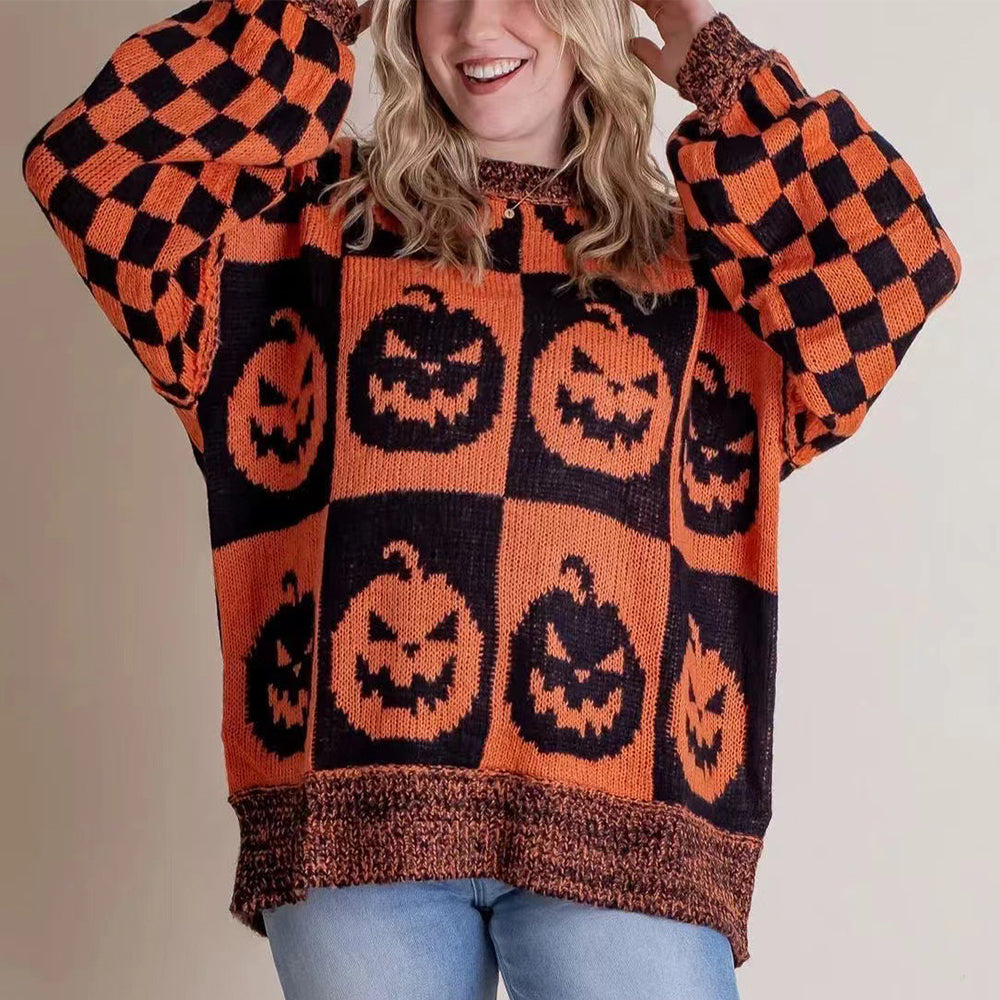 Ghost Checkerboard Sweater