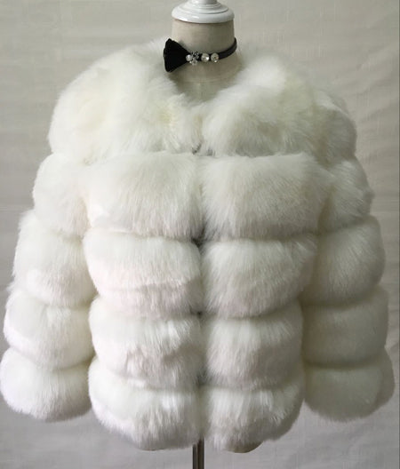 Faux Mink Fur Coat