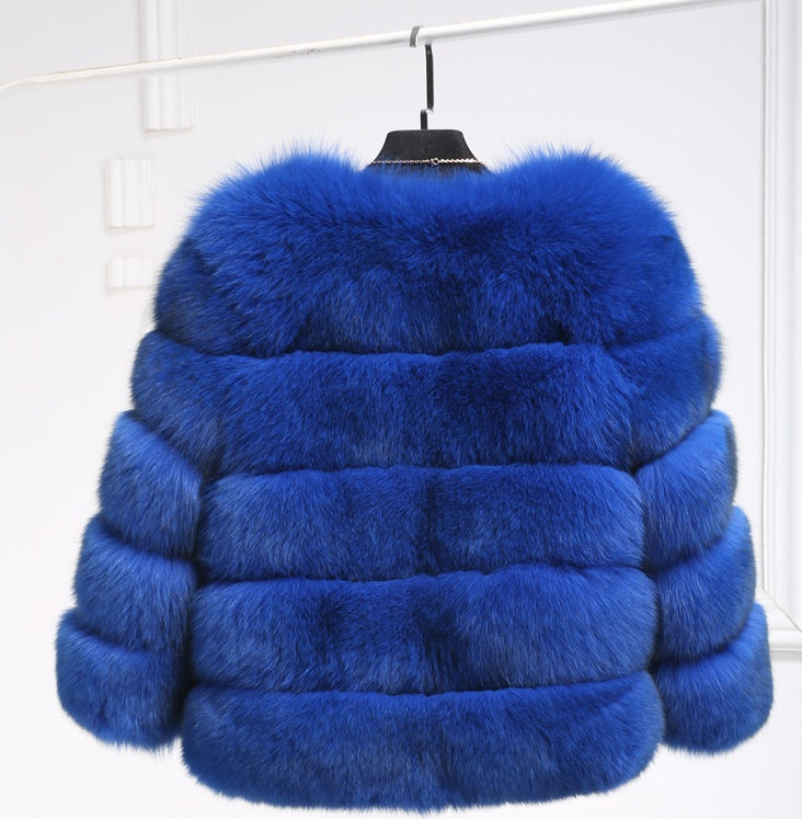 Faux Mink Fur Coat