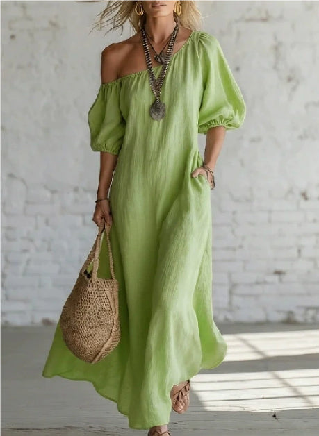 Women's Fashionable And Elegant Mid-Length Loose Dress