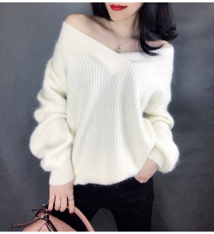 Oversized V-Neck Sweater