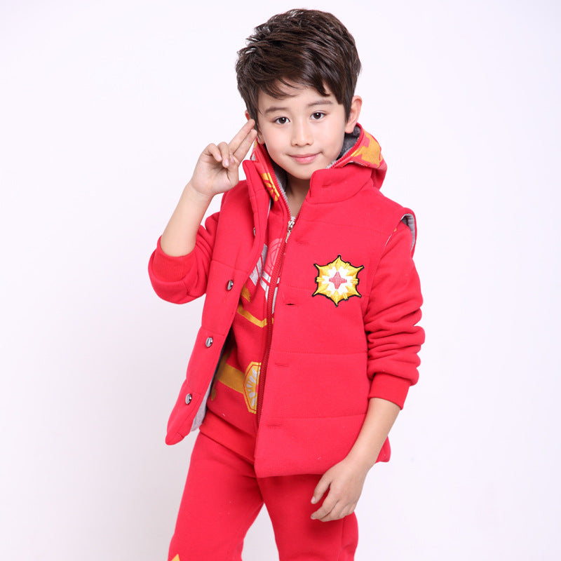 Kids' 3-Piece Velvet Sweater Set