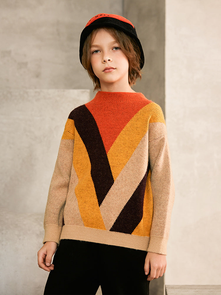 Kids' Color Block Sweater