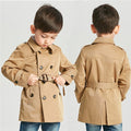 Boys' Mid-Length Trench Coat