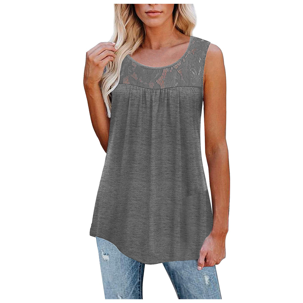 Plus Size Lace Tank Top