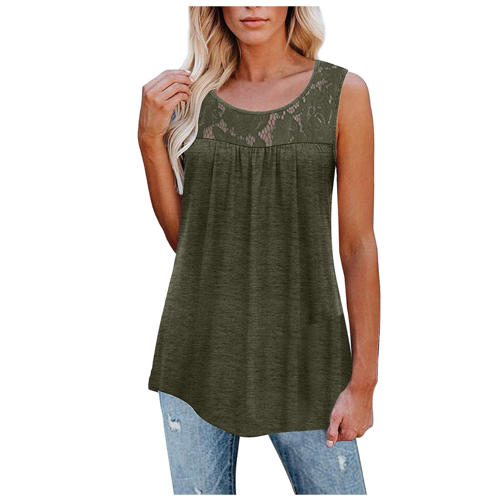 Plus Size Lace Tank Top