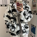 Printed Wool Coat