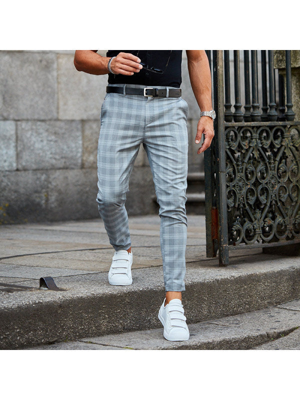 Men's Plaid Relaxed Trousers