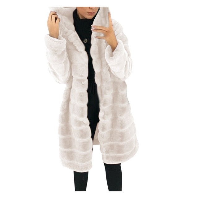 Long White Puffer Coat