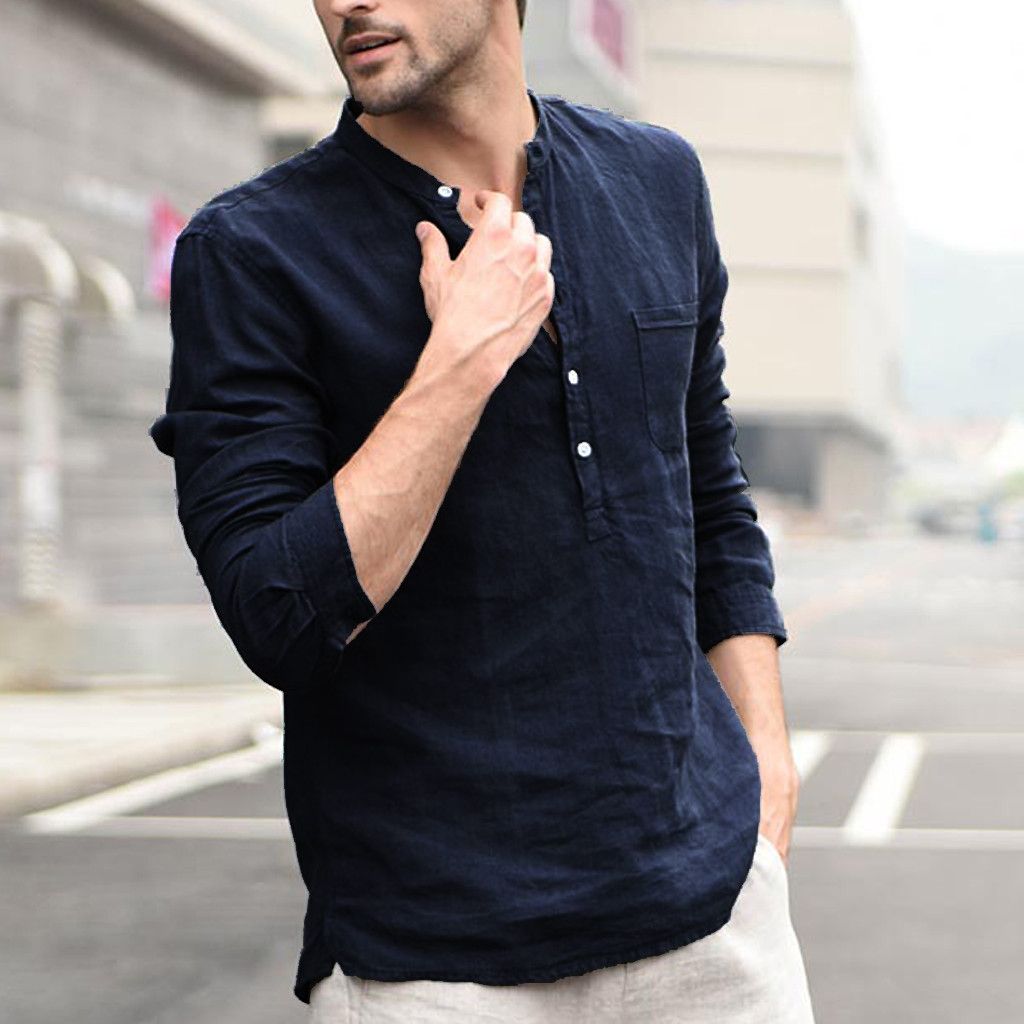Men's Plaid Collar Shirt