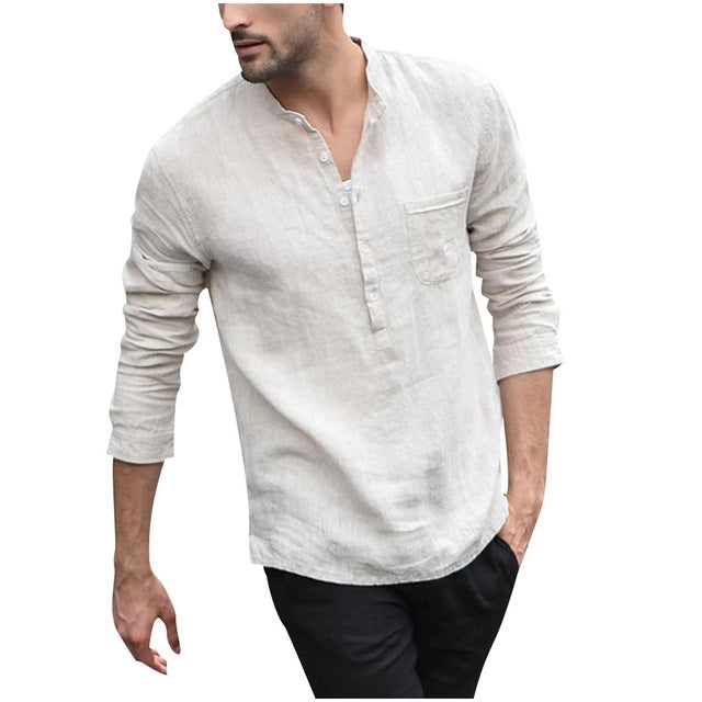 Men's Plaid Collar Shirt