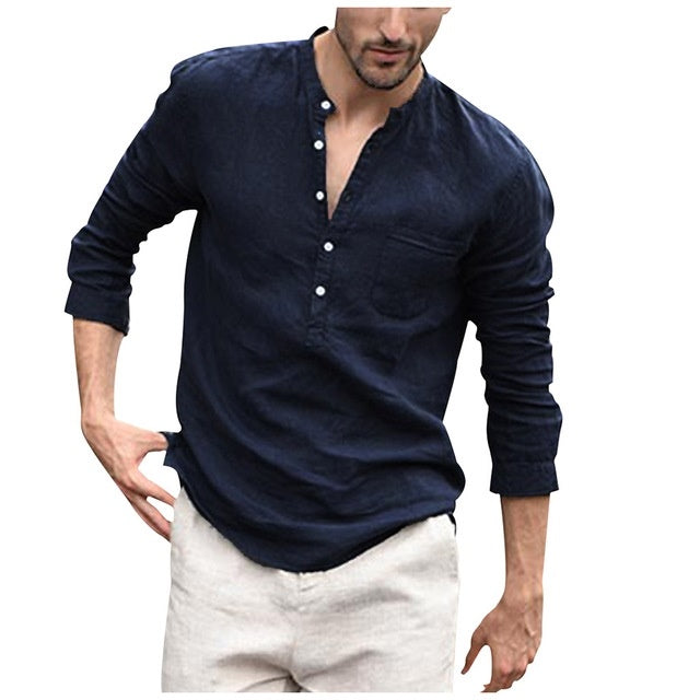 Men's Plaid Collar Shirt