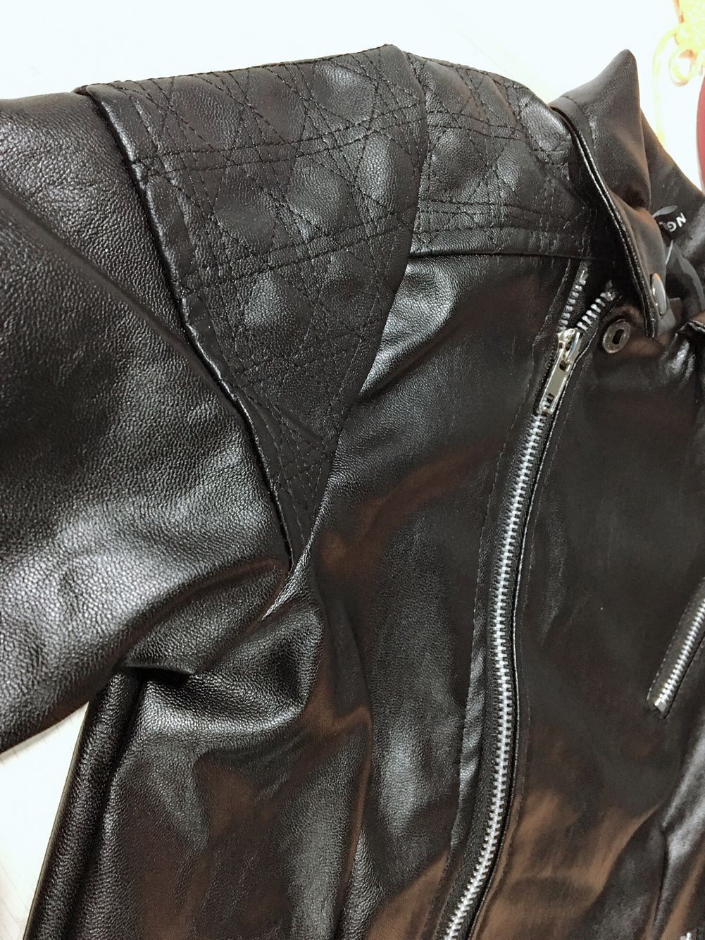 Kids' Faux Leather Moto Jacket
