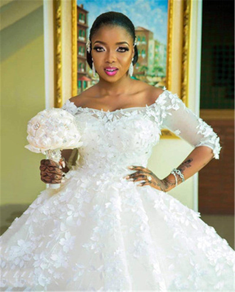 Maternity Trailing Wedding Gown