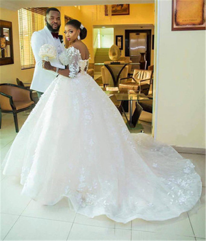 Maternity Trailing Wedding Gown