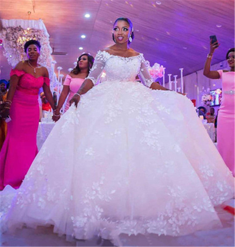Maternity Trailing Wedding Gown