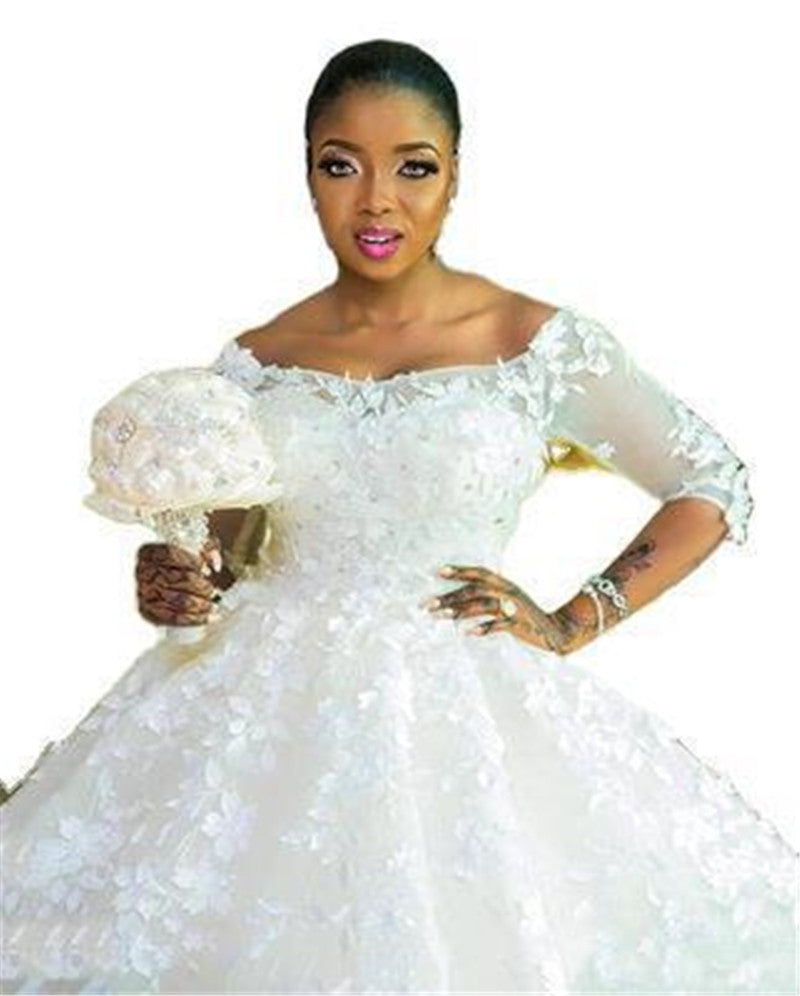Maternity Trailing Wedding Gown