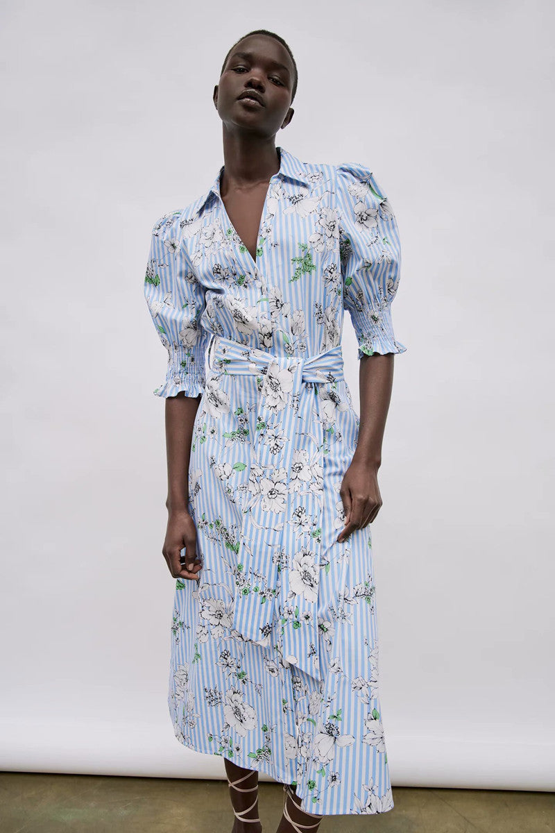 Printed Shirt Dress