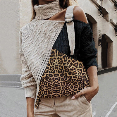Leopard Patchwork Sweater