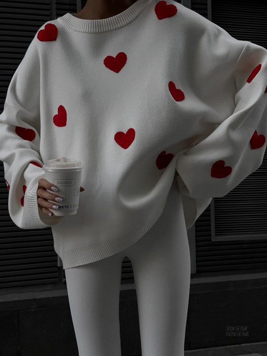 Heart Crewneck Sweater