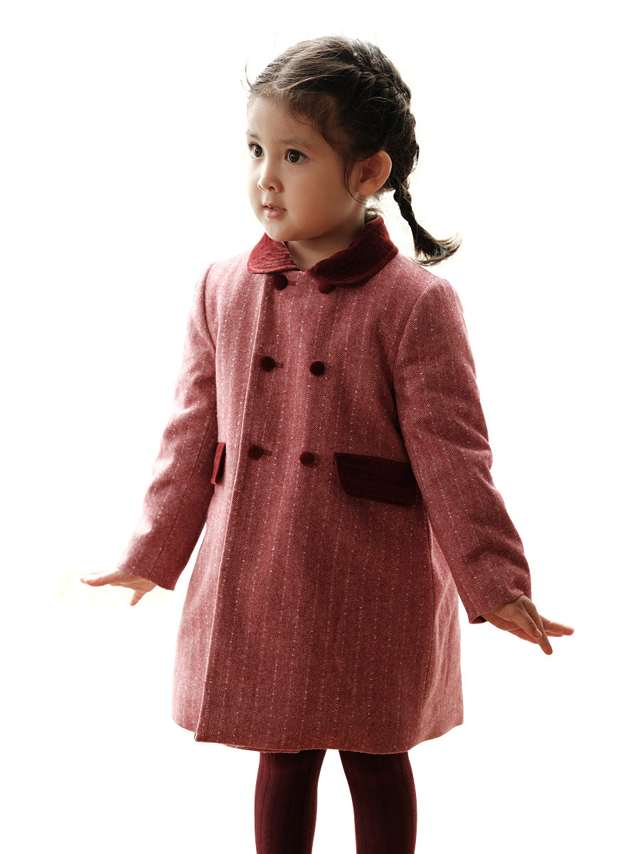 Girls' Wool Blend Coat