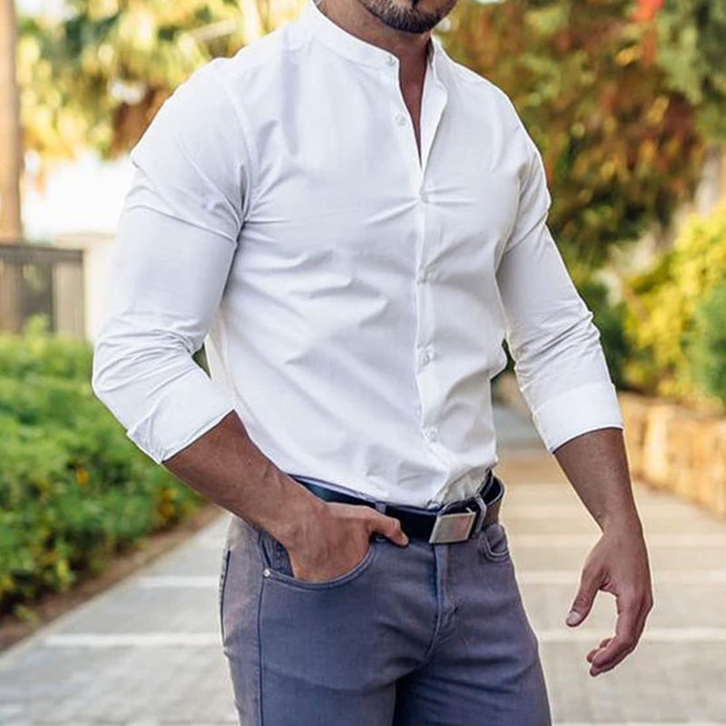Men's Slim Button-Down Shirt