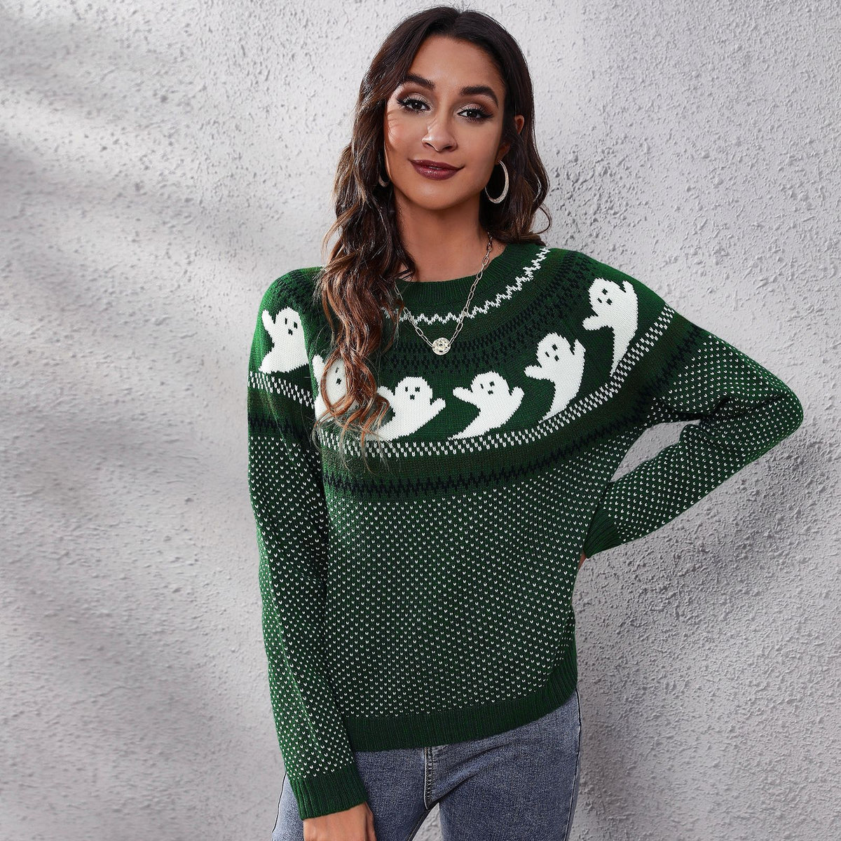 Ghost Polka Dot Sweater