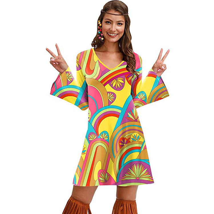 Boho Print Maxi Dress