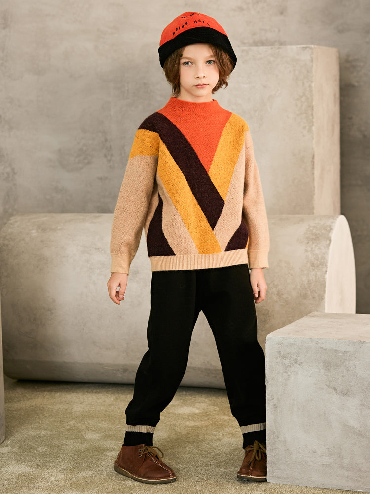 Kids' Color Block Sweater