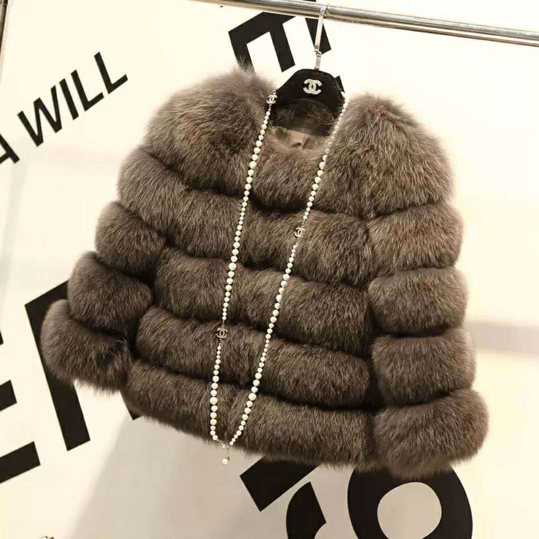 Faux Mink Fur Coat