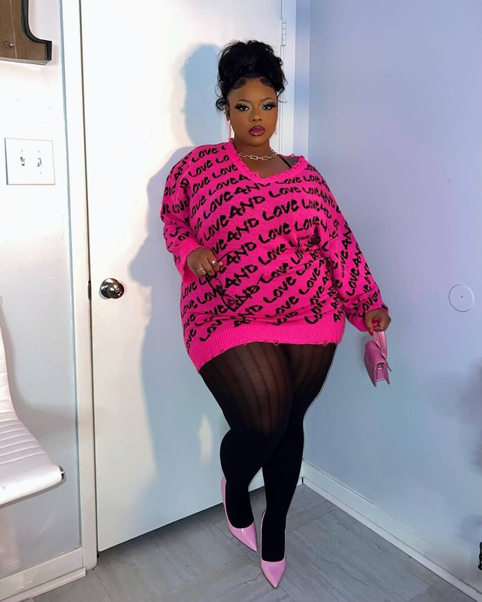Plus Size Knit Sweater