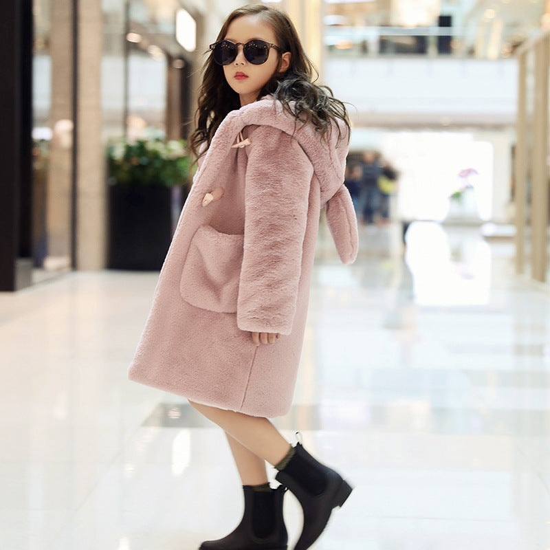 Kids' Faux Fur Coat