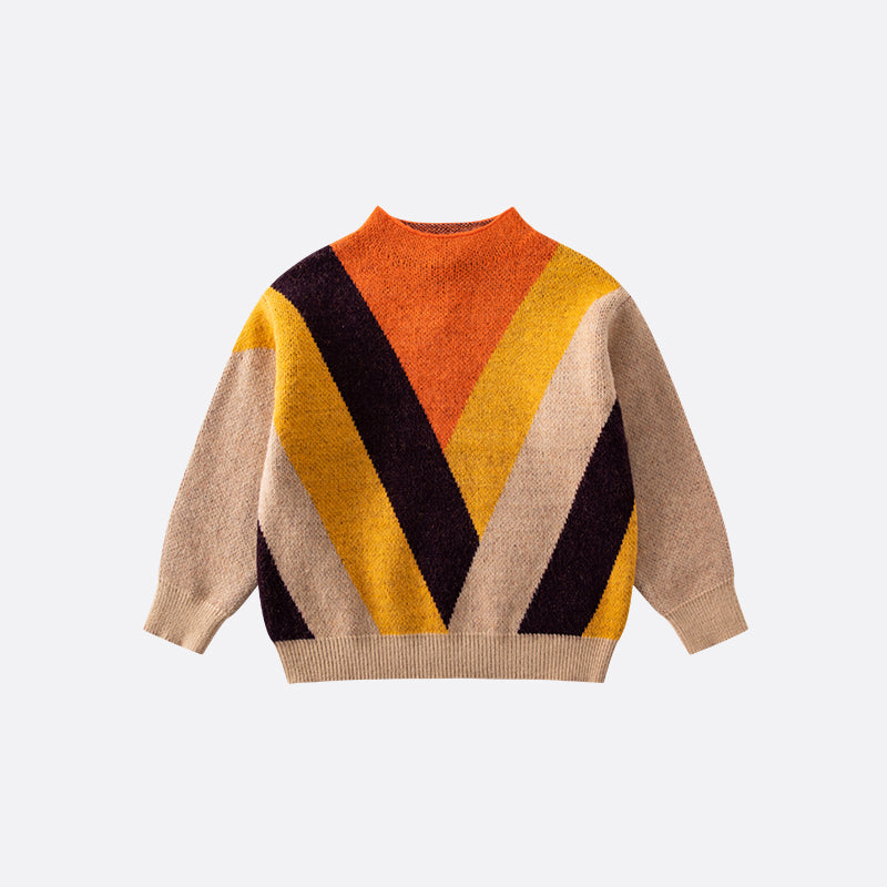 Kids' Color Block Sweater