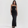 Strapless Backless Evening Maxi Dress