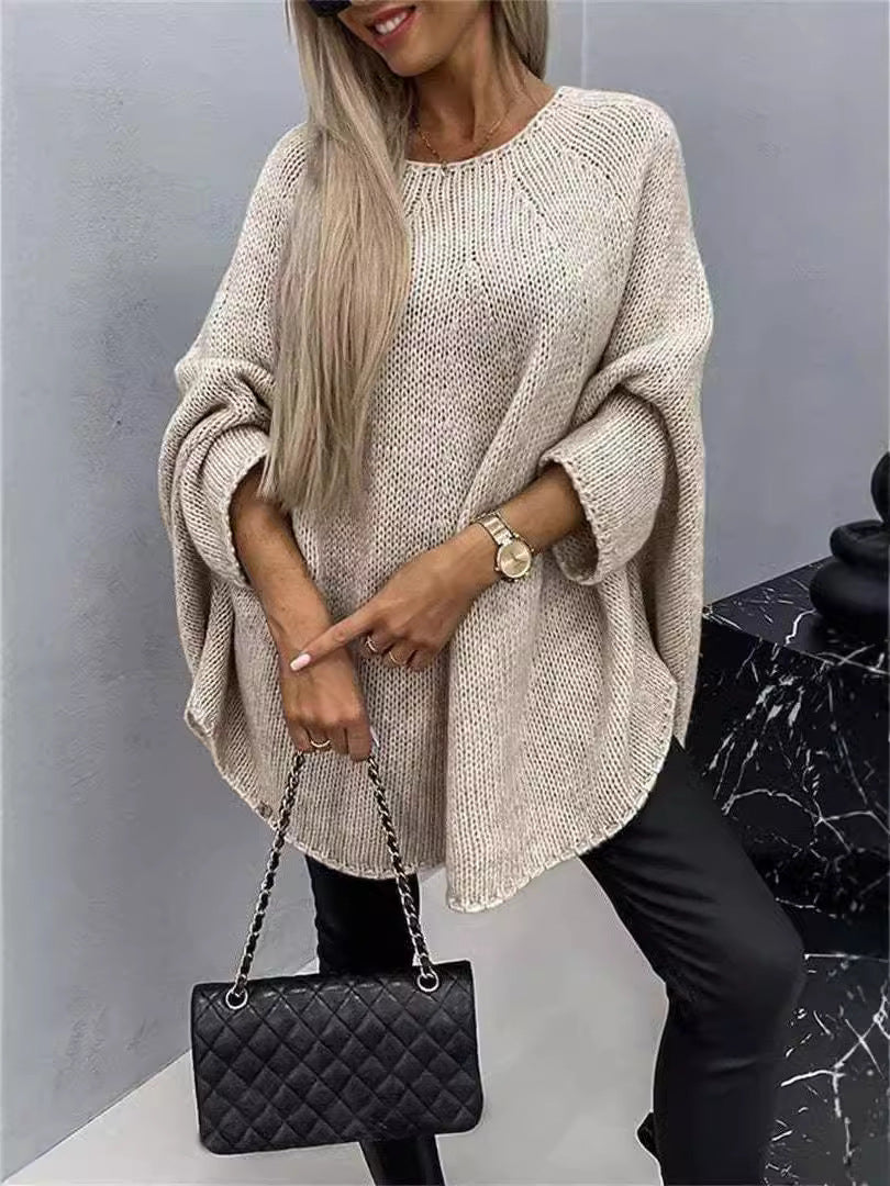 Batwing Shawl Knit Sweater