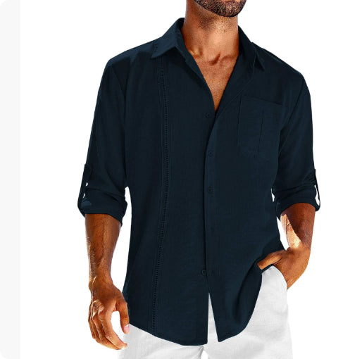 Men's Pocket Polo Collar Shirt