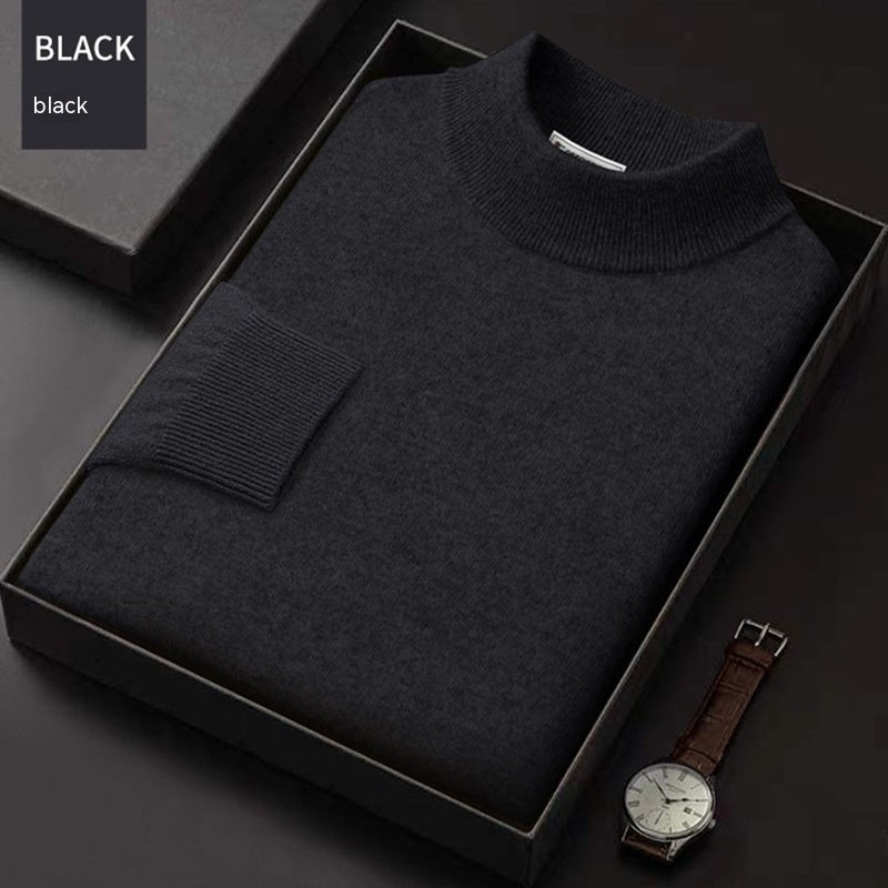 Men's Half-Zip Wool Sweater