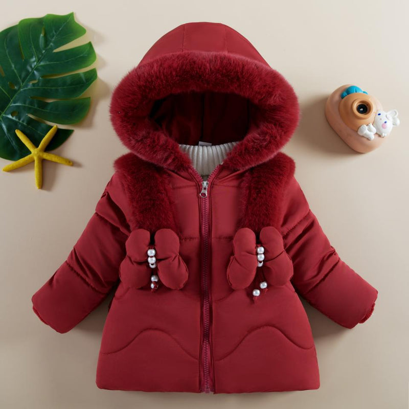 Girls' Hooded Padded Winter Coat