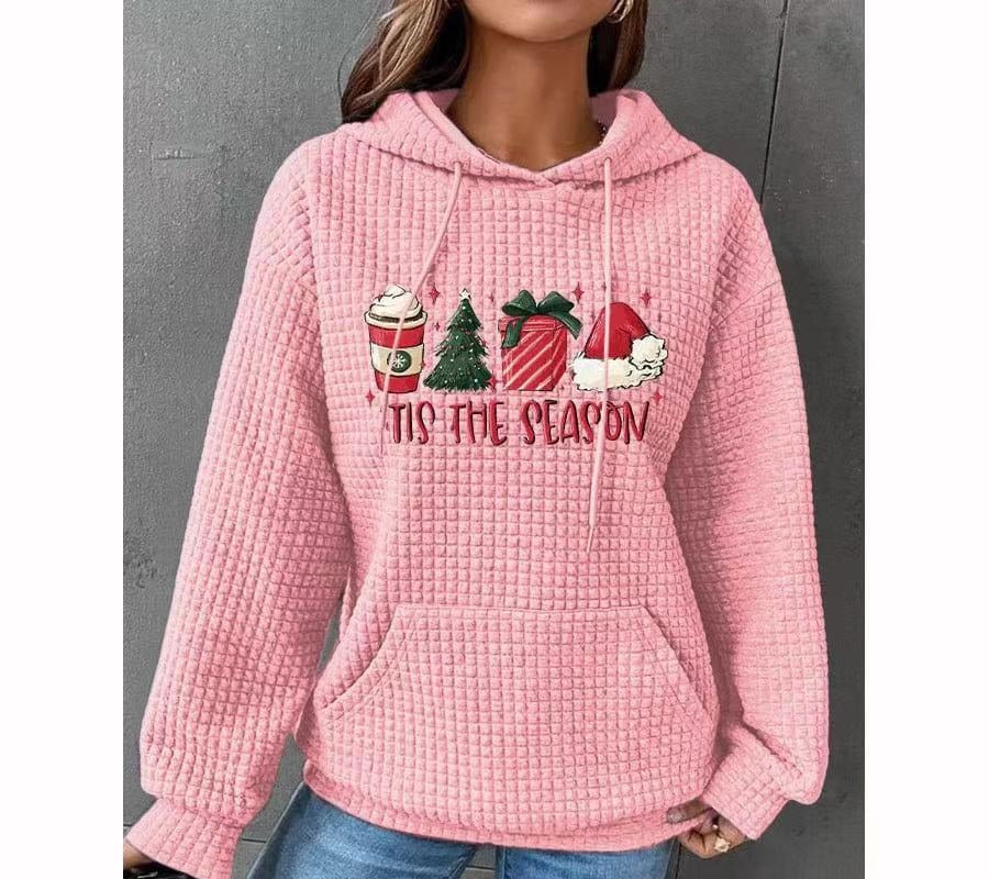 Waffle Dog Print Hoodie