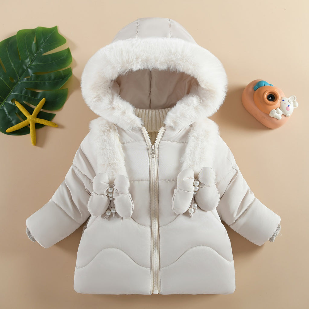 Girls' Hooded Padded Winter Coat